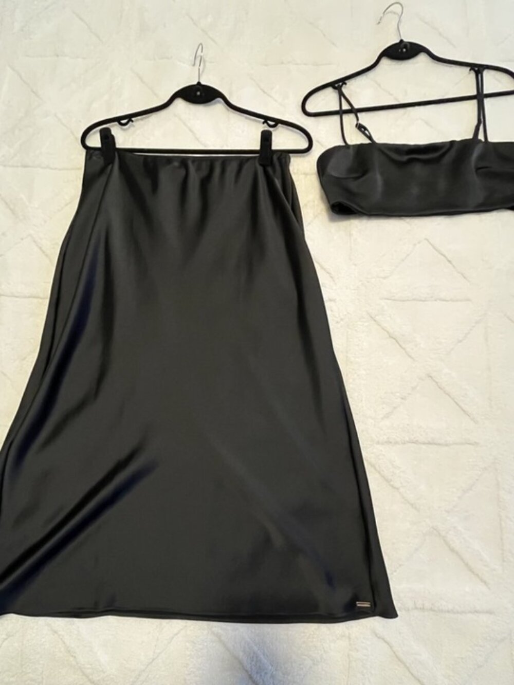 Victoria’s Secret Sexy Satin 2-Piece Resort-wear Set | Crop Top + Maxi Skirt